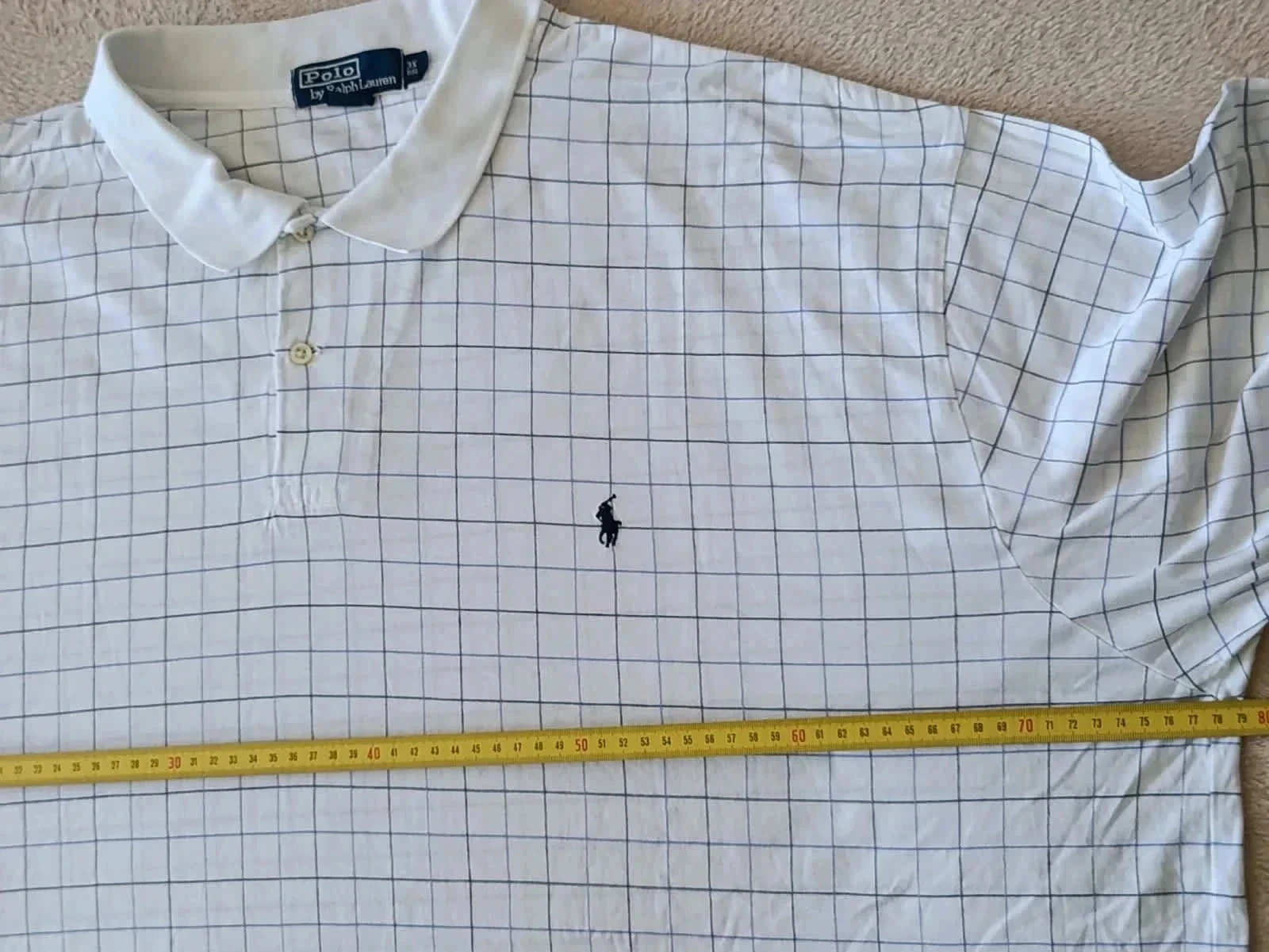 Polo Ralph Lauren Vintage wit met ruiten. Maat 3XB – photo 19